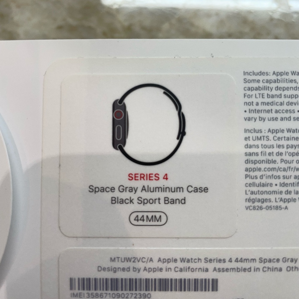 Apple Watch Series 4 Space Gray Aluminum Case 44mm (GPS+Cellular)